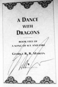 A Dance With Dragons Signed by George R. R. Martin