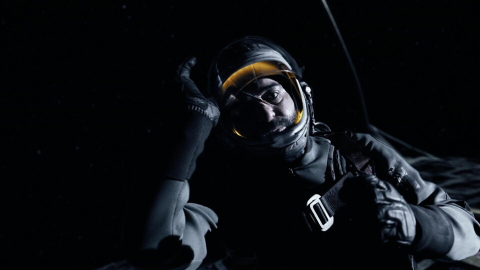 Image of the Open Helmet Scene from The Expanse